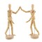 U.S. Art Supply 12" Wooden Male & Female Manikin Posable Figures for Drawing - Articulated Mannequin with Base and Flexible Body for Drawing The Human Figure